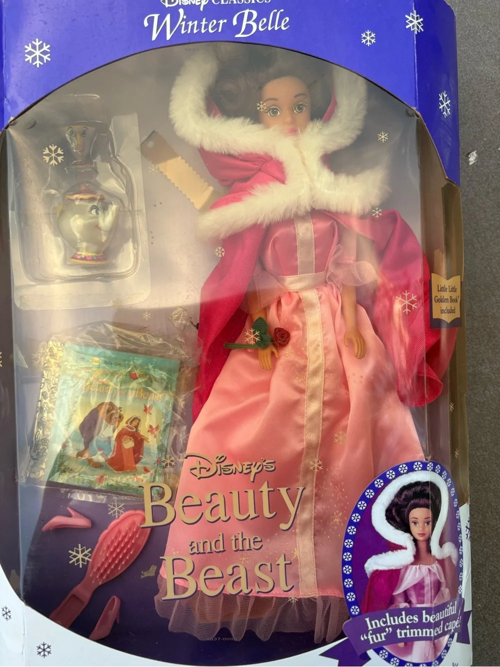 Vintage Mattel Barbie - Disney Classics Winter Belle Doll Beauty & the Beast
